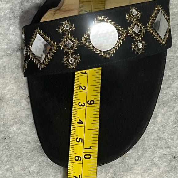 VTG*New-ST.John Satin Embellished Heeled Sandals Slip on Sandals/heels~Size:8~ - Picture 13 of 14